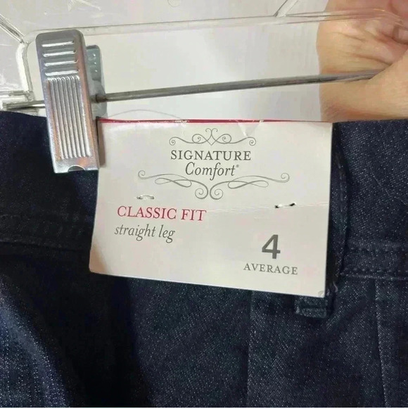 Christopher Banks Denim Trouser Jeans Women 4 Dark Wash Classic Fit Straight NWT - Picture 5 of 9